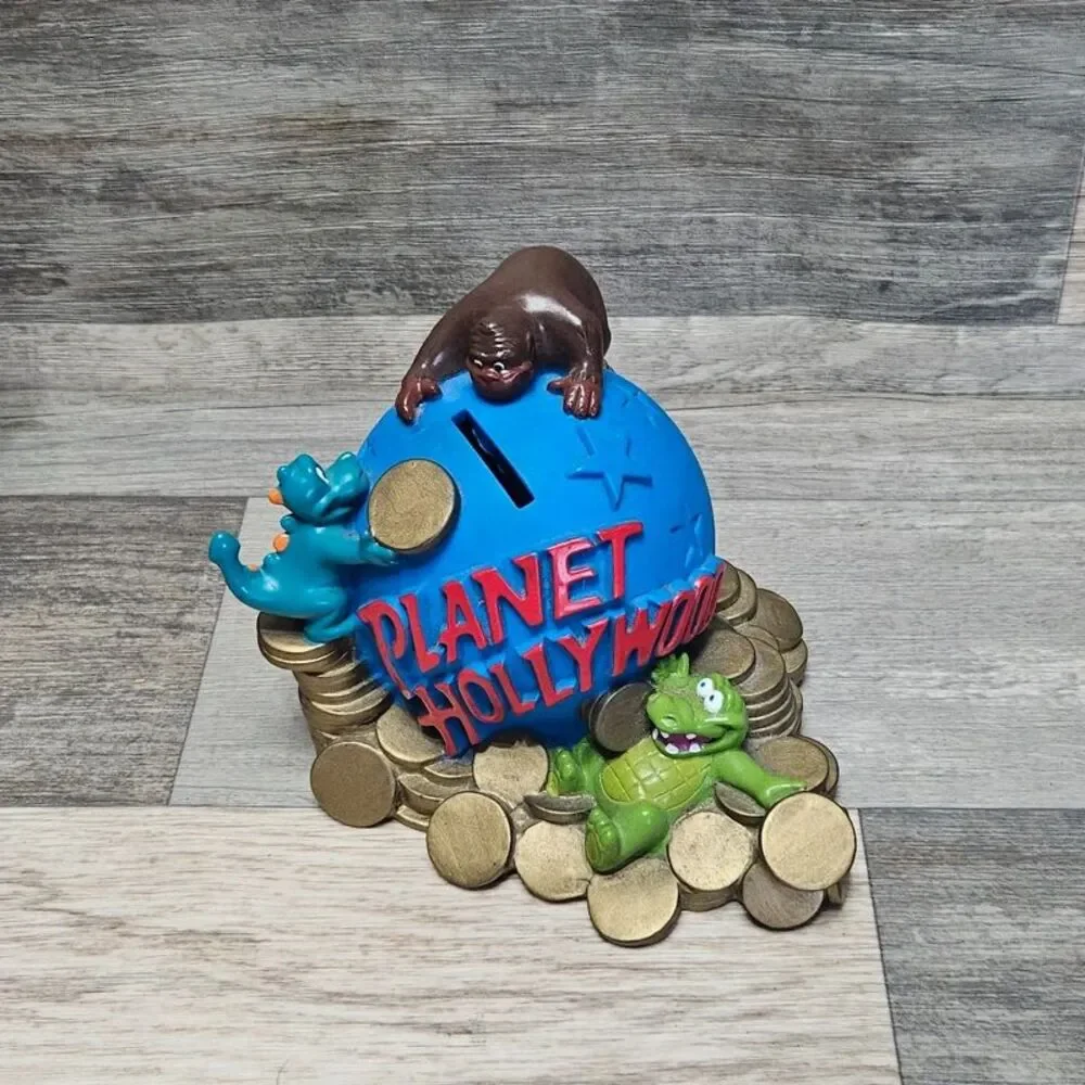 Vintage Planet Hollywood Coin Bank